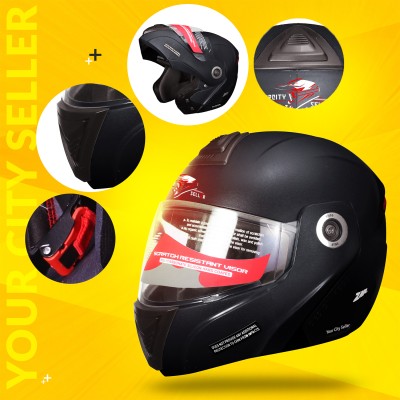 YOURCITYSELLER YOURCITY SELLER FILL UP HELMET FOR MENS Motorbike Helmet(Black)