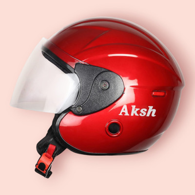 NOAX SAFETY HELMET FOR ONROAD RIDDING SOLID MATERIAL-TWO WHEELER(SLFK-AT-1405 Motorbike Helmet(Red)