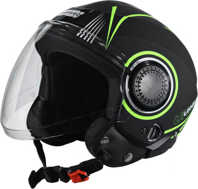 STUDDS Urban Super D1 Motorbike Helmet(Matt Black N5)