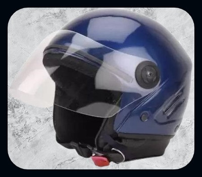 KIN Half Face Helmet_ISI certified_Blue17_HLT Motorbike Helmet(Blue)