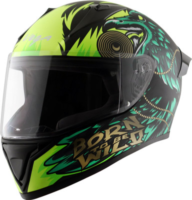 VEGA Bolt Wild Motorbike Helmet(Dull Black Yellow)