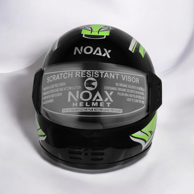 NOAX ISI MARKED KING OF HELMET UNISEX RIDDING HELMET TOP SELLING(DD-165 Motorbike Helmet(Green)