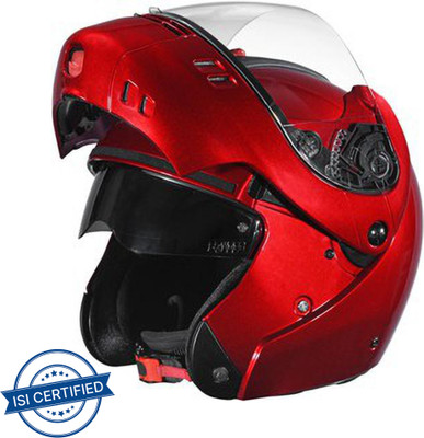 STUDDS NINJA 3G DOUBLE VISOR FULL FACE -XL Motorbike Helmet(Cherry Red)