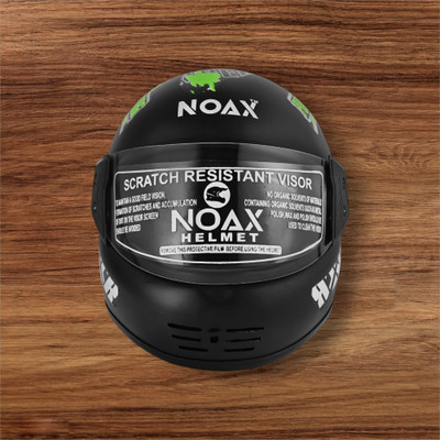 NOAX HELMET FOR YOUNG RIDDING UNISEX BIKE RIDDING SOLID (FKSL-1268 Motorbike Helmet(Green)