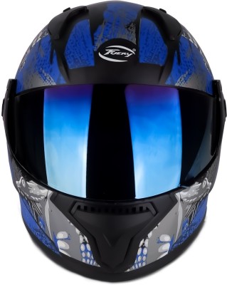 fuery FULLFACE HELMET HELMET FOR MEN WOMEN Motorbike Helmet(Blue)