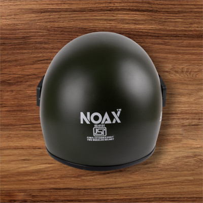 NOAX BRANDED ISI MARKED HELMET FOR UNISEX GENDER KEEP SAFE RIDING (SLFK-17 Motorbike Helmet(Black)