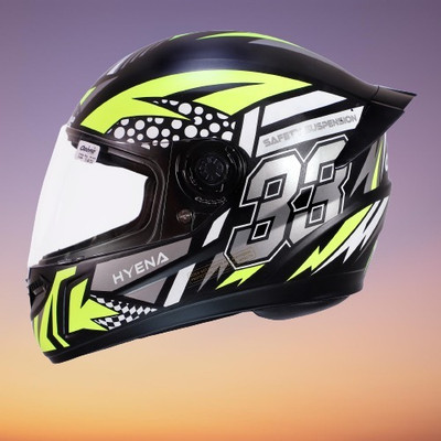 OZONE Hyena helmet_openface_largesize_Ozo0043 Motorbike Helmet(Black)