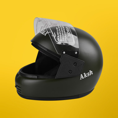 NOAX unisex full face good hard quality helmet @657 Motorbike Helmet(Grey)