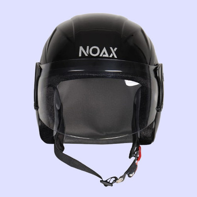 NOAX KING OF HELMET UNISEX OPEN FACE motorbike HELMET_2 Motorbike Helmet(Black)
