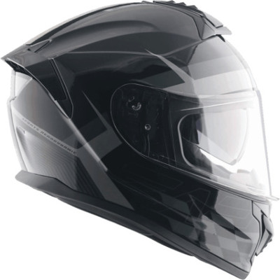 VEGA Zap Allience Dual Visor Full Face Medium Motorbike Helmet(Black Grey)