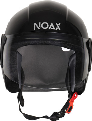 NOAX Without Indicator Black Motorbike Helmet(Black)