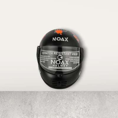 NOAX SAFETY HELMET ONROAD for unisex HELMET- TWO WHEELER(SLfk-n1317 Motorbike Helmet(Orange)