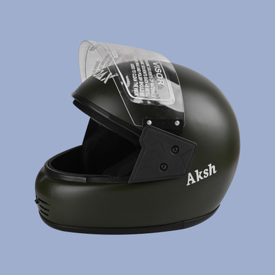 NOAX unisex full face good hard quality helmet @671 Motorbike Helmet(Grey)