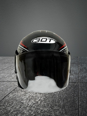 KIN Half Face Helmet_ISI certified_Black22 Motorbike Helmet(Black)