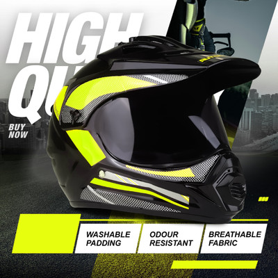 Agx Autogreen X8 With Polycarbonate Visor Unisex Helmet Motorbike Helmet(Green)