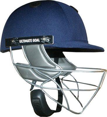 ULTIMATE GOAL Sports Cricket Helmet |Steel Grill|Better Protection |Light Weight|Signature (L) Cricket Helmet(Navy Blue)