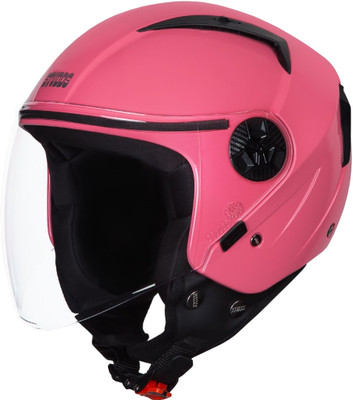 STUDDS Open Face Helmet Vogue Motorbike Helmet(Baby Pink)