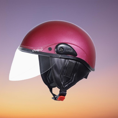 OZONE Zipp helmet_openface_largesize_Ozo0030 Motorbike Helmet(Red)