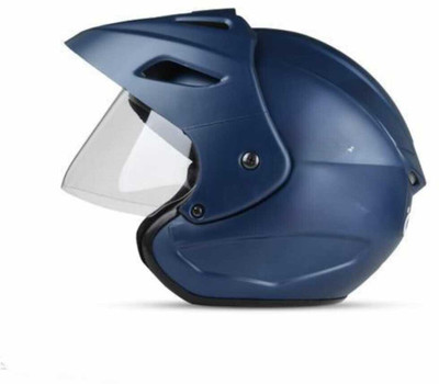 FOROLY Oniqstar Unisex Open face ISI Motorbike Helmet(Blue)
