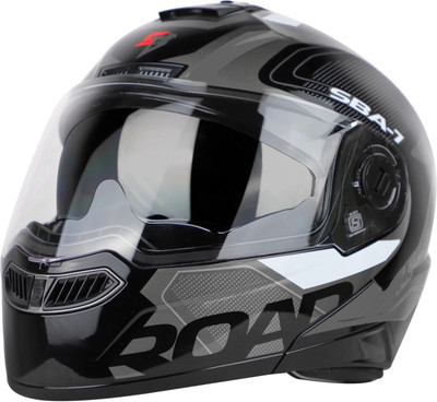 Steelbird Air SBA-7 ROAD D/V Motorbike Helmet(BLACK GREY)