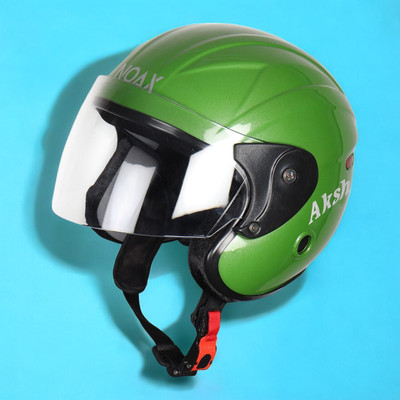 Font helmet bazarr unisex full face helmet _-62A Motorbike Helmet(Green)