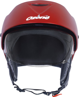 OZONE Superior Certified Helmet_openface@VG&_351 Motorbike Helmet(Red)