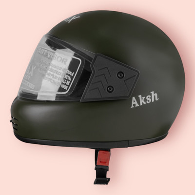 NOAX ISI MARKED KING OF HELMET UNISEX RIDDING HELMET TOP SELLING(DD-836 Motorbike Helmet(Black)