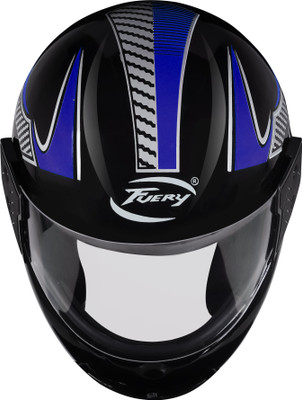 fuery Full Face Large Size Helmet for Unisex J1125 Motorsports Helmet(Multicolor)