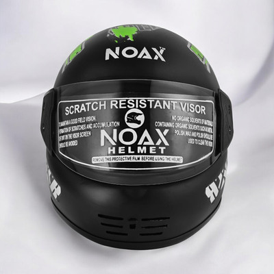 NOAX ISI MARKED KING OF HELMET UNISEX RIDDING HELMET TOP SELLING(DD-257 Motorbike Helmet(Green)