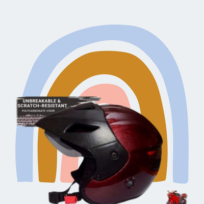 MonteX-1 Full Face Bike helmet T33 New Motorbike Helmet(Red)