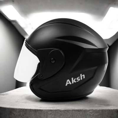 NOAX SAFETY HELMET FOR ONROAD RIDDING SOLID MATERIAL-TWO WHEELER(SLFK-AT-774 Motorbike Helmet(Black)