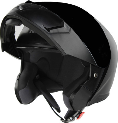 Steelbird Air SBA-19 R2K Shellhead ISI Certified Flip-up With Smoke Visor 600 MM (Big Size) Motorbike Helmet(Black)