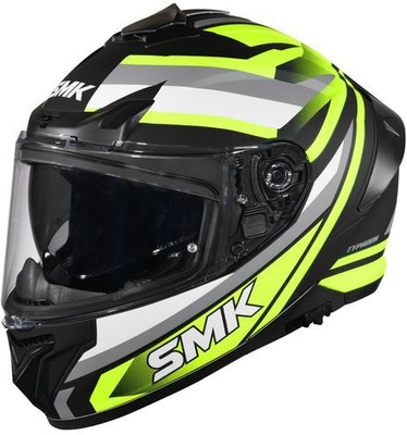 SMK Typhoon Freeride Dual Visor Helmet Motorbike Helmet(MATT BLACK - MA246)