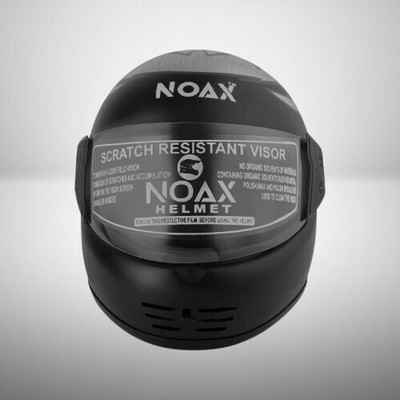 NOAX ISI marked helmet solid unisex helmet (fk171 Motorbike Helmet(Black)