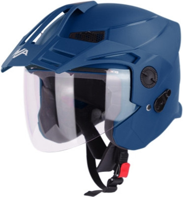 Steelbird Helmet SBH-23 AVA DASHING BLUE Motorbike Helmet(Dashing Blue)