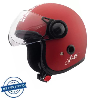 OZONE JBB_CLASS ONE HELMET_OPEN FACE_LIGHT WEIGHT_@SAFTEY@_17 Motorbike Helmet(Red)