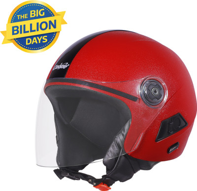 OZONE SV_OPENFACE HELMET_SUPER QUALITY_NEW MODEL_AD31 Motorbike Helmet(Red)