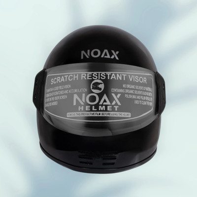 NOAX UNISEX HELMET ISI PROOFED SOLID HELMET BUY SURE@167 Motorbike Helmet(Black)