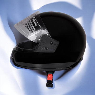 NOAX New_UNISEX UNIQUE FELMET FOR RIDIDNG BIKES-Black11-Helmet 7-ABCD1BLACK1 Motorbike Helmet(Black)