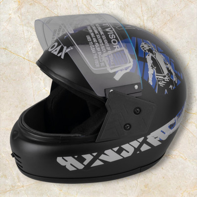 NOAX HELMET KING FULL FACE & ISI MARKED FOR UNISEX ((SL-3 Motorbike Helmet(Blue)