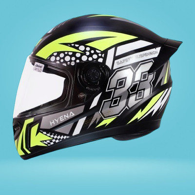 OZONE Prime Helmet_full face_HyEna_@R@Class_AD_@739 Motorbike Helmet(LEMON YELLOW-BLACK)