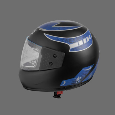 NOAX unisex full facce helmet originall@10 Motorbike Helmet(Blue)