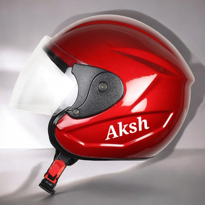 Font unisex full face quality good helmet @@-239A Motorbike Helmet(Red)