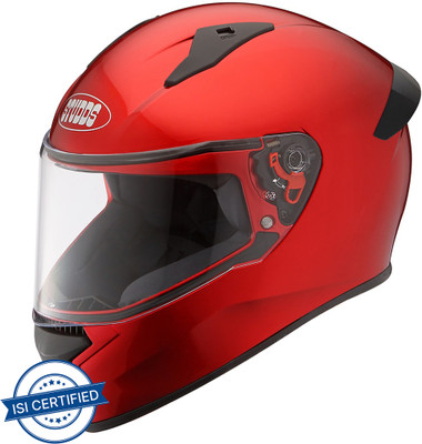 STUDDS Thunder Motorbike Helmet(Cherry Red)