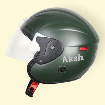 NOAX ISI MARKED UNISEX HELMET FOR RIDDING BIKE NON STOP(DD-534 Motorbike Helmet(Dark Green)
