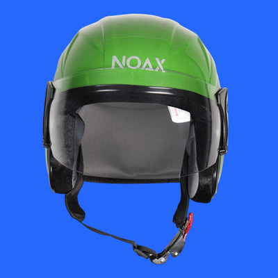 NOAX unisex open face helmet for safty576 Motorbike Helmet(Light Green)
