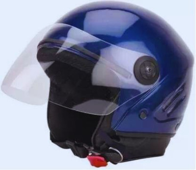 KIN _Blue Track helmet with ISI certifited Motorsports Helmet(Blue)