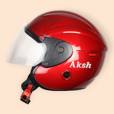 Font unisex safty helmet for riderss-343A Motorbike Helmet(Red)