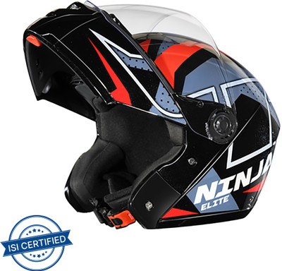 STUDDS NINJA ELITE SUPER D6 Motorbike Helmet(BLACK N2)