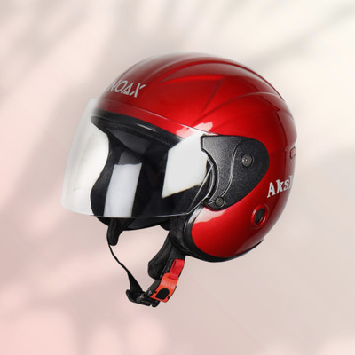 Font unisex safty helmet for riders_65-368A Motorbike Helmet(Red)